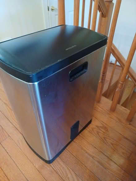 Photo of free Stainless steel trash can (South Baltimore) #2