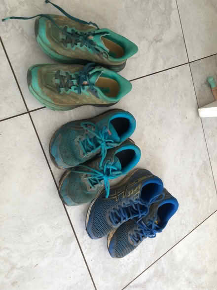Photo of free Trainers ASICS x2, Hoka x 1 (Bear Flat) #1