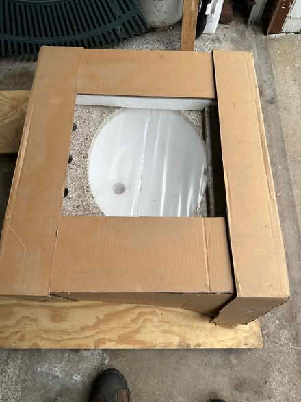 Photo of free CURB ALERT Granite Sink (Richard rd Bedford MA) #1