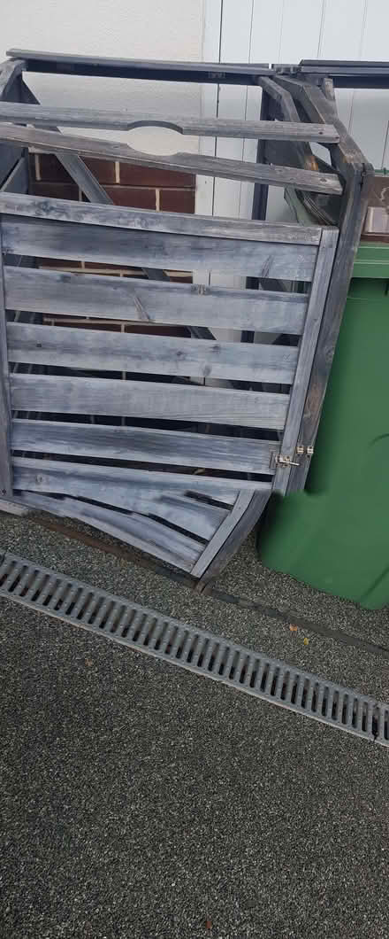 Photo of free Grey painted double wheelie bin store needs TLC (Cheylesmore CV3) #2