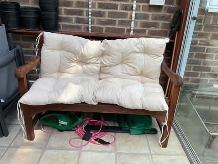 Photo of free Seat and back cushion for garden seat (Wallands Park BN7) #1