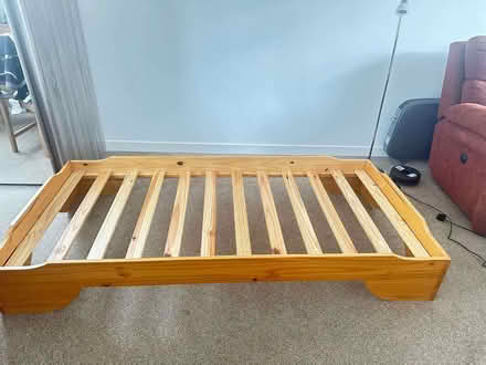 Photo of free Single bed frame + mattress (Cinderhill NG16) #2
