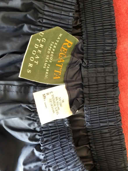 Photo of free Regatta waterproof trousers size medium (Bear Flat) #1
