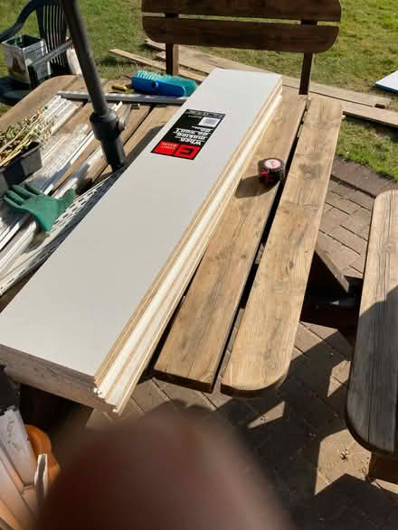 Photo of free 8 White Shelves (GU14) #1