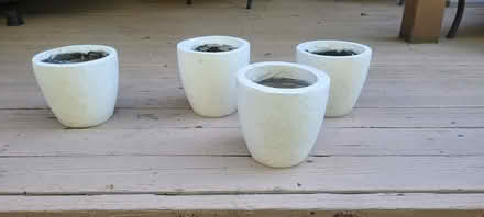 Photo of free 4 white pots (Catonsville near old EC) #1