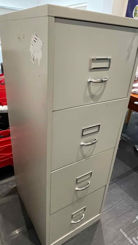 Photo of free Metal filing cabinet - 4 drawes (Maidenhead SL6) #2