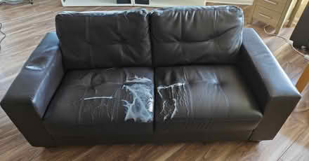 Photo of free Faux leather sofa (Inchicore) #1