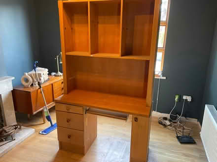Photo of free Wooden shelf/desk unit (Dundrum) #1
