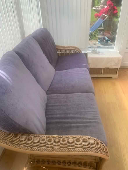 Photo of free 3seater cane settee (Cwmbran) #1