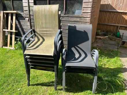Photo of free 9 garden chairs (Liss GU33) #1