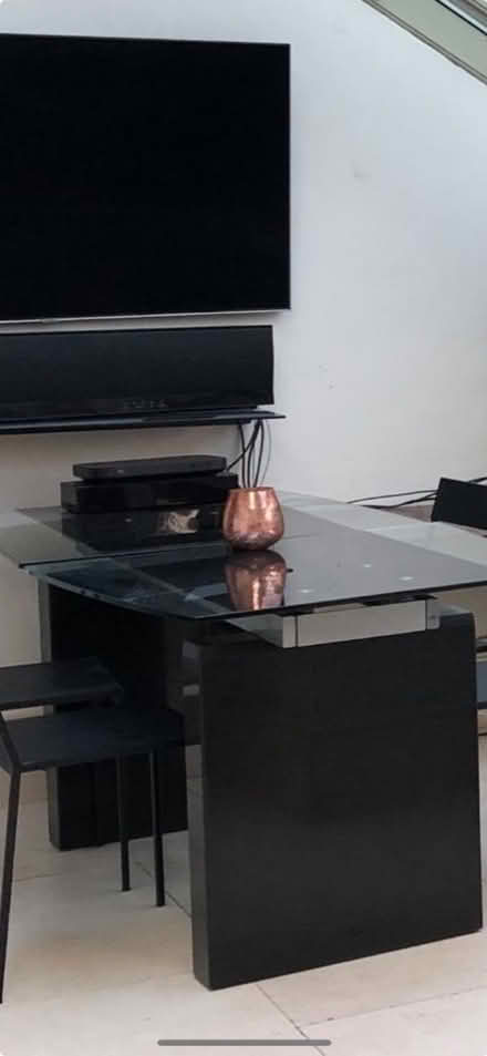 Photo of free Glass and granite extendable table seats 4-8 (Presteigne LD8) #1