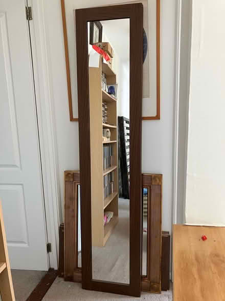 Photo of free Wood shelf with mirror (S8 Jordanthorpe) #1