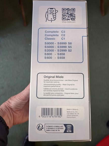 Photo of free Miele HyClean dust bags 4 (Maldon CM9) #2