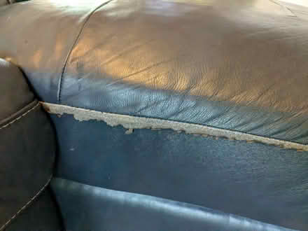 Photo of free 3-Piece Leather Couch with Chaise (Marietta, near Pope HS) #3