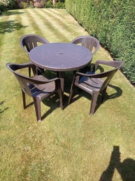 Photo of free Plastic Garden Table & Chairs (Bransford WR6) #1