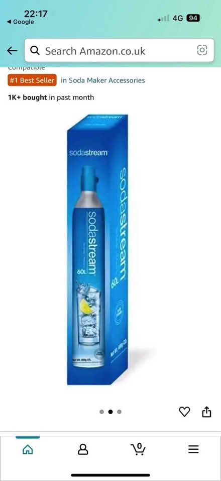 Photo of free Empty Sodastream cylinder (N12 Woodside Park) #2