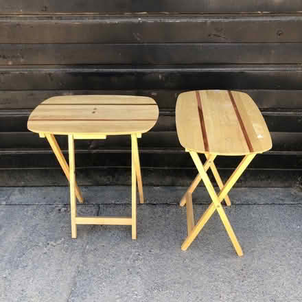 Photo of free Two wooden folding tables (Combe Down) #2