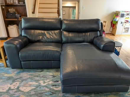 Photo of free 3-Piece Leather Couch with Chaise (Marietta, near Pope HS) #1