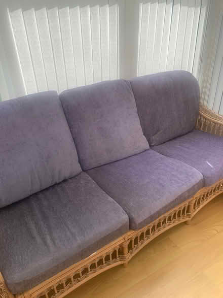 Photo of free 3seater cane settee (Cwmbran) #2
