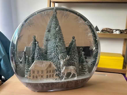 Photo of free Large snow globe style Xmas decoration (Whaddon GL52) #1