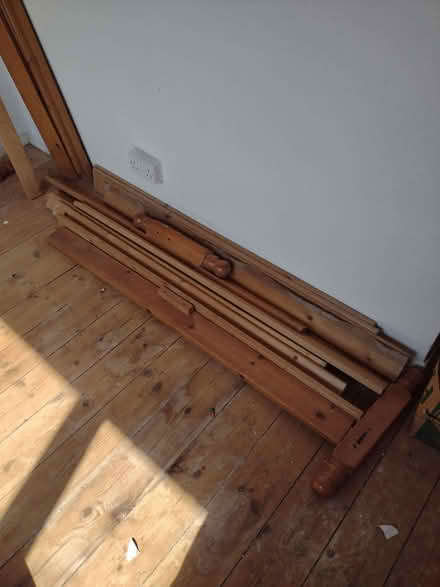 Photo of free wooden double bed frame (Ramshill Cross TQ3) #2