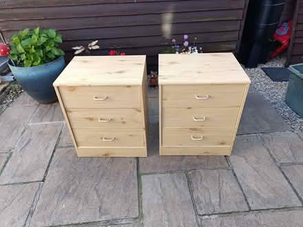 Photo of free 2 X Bedside Cabinets 3 draw (BS24 7EB) #1