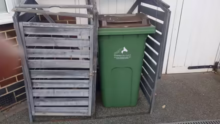 Photo of free Grey painted double wheelie bin store needs TLC (Cheylesmore CV3) #1