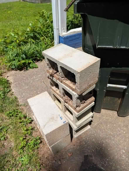 Photo of free 2 rain barrels and 5 cinder blocks (Raleigh) #2