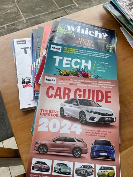 Photo of free All2024 copies of Which? magazine, Which?TECH and Which CAR (Cheadle SK8) #1