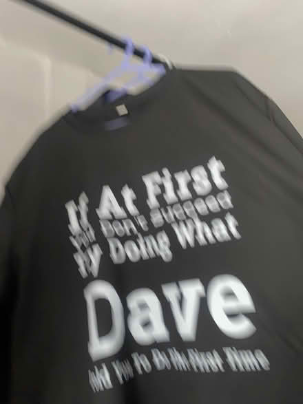 Photo of free Dave black T-shirt (Havant PO9) #2
