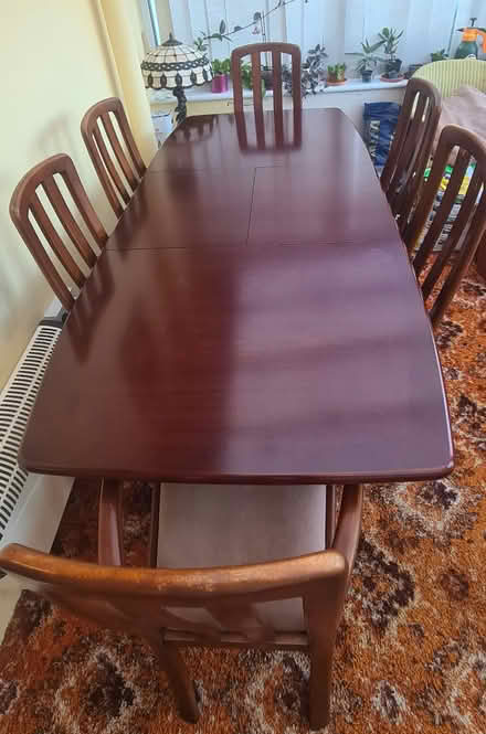 Photo of free Dining table and 6 chairs (Christchurch Dorset BH23) #2