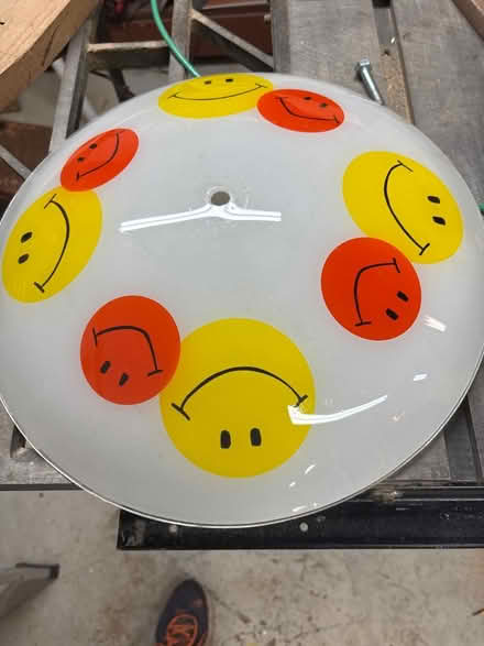 Photo of free Smiley face ceiling light globe (Midtown) #1