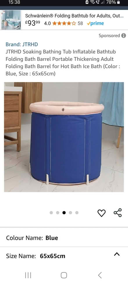Photo of free Folding bath barrel (Southampton) #1