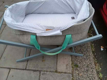 Photo of free Moses basket crib and stand for baby (Dudley Wood DY2) #1