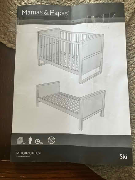Photo of free Mamas and Papas ‘Ski’ Cot bed (S8 Jordanthorpe) #1