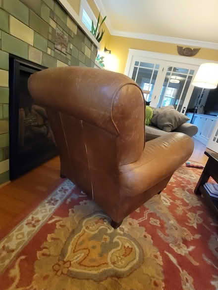 Photo of free Pottery Barn Chair & Ottoman (NE Portland) #3