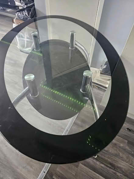 Photo of free Dining table, GLASS (Coventry CV4 tile hill) #1