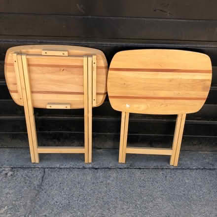 Photo of free Two wooden folding tables (Combe Down) #1