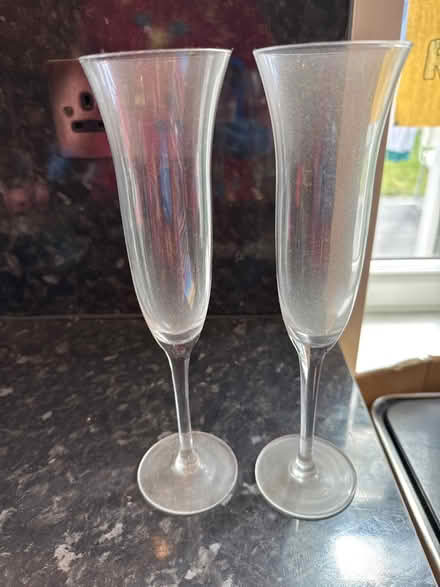 Photo of free 2 champagne flutes (glasses) (Cheadle Hulme SK8) #1