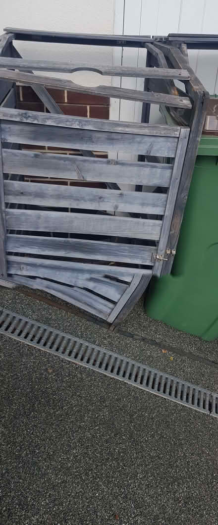 Photo of free Grey painted double wheelie bin store needs TLC (Cheylesmore CV3) #2