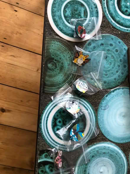 Photo of free Wooden box filled with badges (Bear Flat) #2