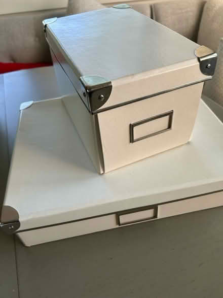 Photo of free Two document storage boxes (Little Silver) #1