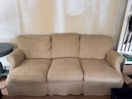 Photo of free 2 large comfortable sofas (school street Cotuit) #1