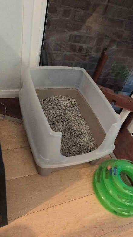 Photo of free Cat litter box and shovel and toy (Highters Heath B14) #1