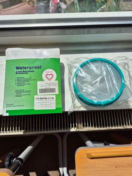 Photo of free waterproof bandage/cast protector for arm (Tywyn LL31) #1