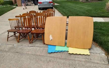 Photo of free CURB ALERT** Large Table & Chairs (Macomb Twp.) #4