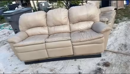 Photo of free 2 leather couches (N jupiter area) #1