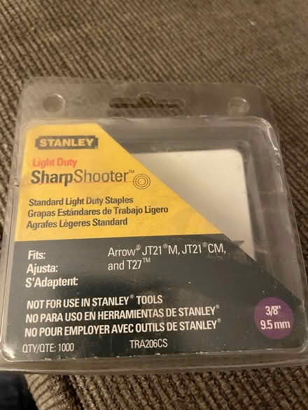 Photo of free Staples for Arrow staple gun (Arlington heights) #2