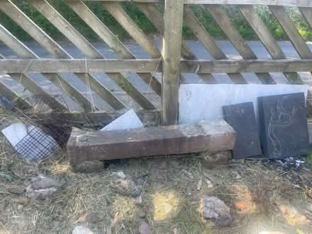 Photo of free Sandstone ‘bench top’ previously used to make short bench (Armathwaite CA4) #1