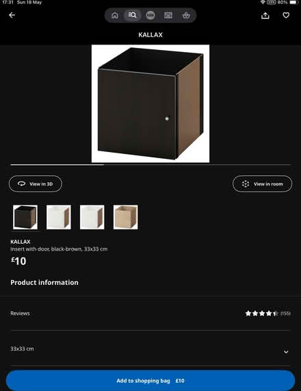 Photo of free IKEA Kallax Storage unit with doors (Hanworth TW2) #3